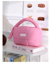 Soft Quilted Makeup Pouch Women & Girls ( 2042-Hot Pink)