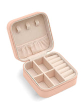 Portable Travel Jewellery Box for Women – Compact Organizer Case with Necklace Hooks, Ring Holder & Compartments