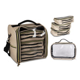 Makeup Bag with 3 Removable Pouches Toiletry Storage Bag Large