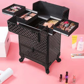 Makeup Artist Rolling Trolley Makeup Box Beauty Train Case (8163)