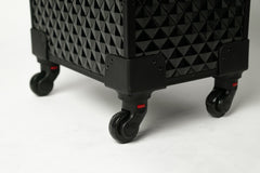 Makeup Artist Rolling Trolley Makeup Box Beauty Train Case Cosmetic Organizer  (3599 BLACK)