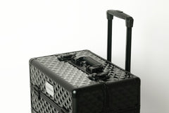 Makeup Artist Rolling Trolley Makeup Box Beauty Train Case Cosmetic Organizer  (3599 BLACK)