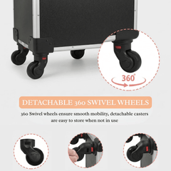 Professional Rolling Makeup Trolley Case (3599/BS)