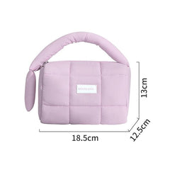 Soft Quilted Makeup Pouch for Women & Girls ( 2042-purple