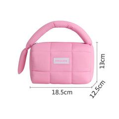 Soft Quilted Makeup Pouch Women & Girls ( 2042-Hot Pink)