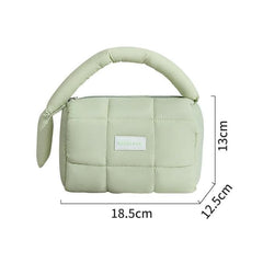 Soft Quilted Makeup Pouch Women & Girls (2042-Green)