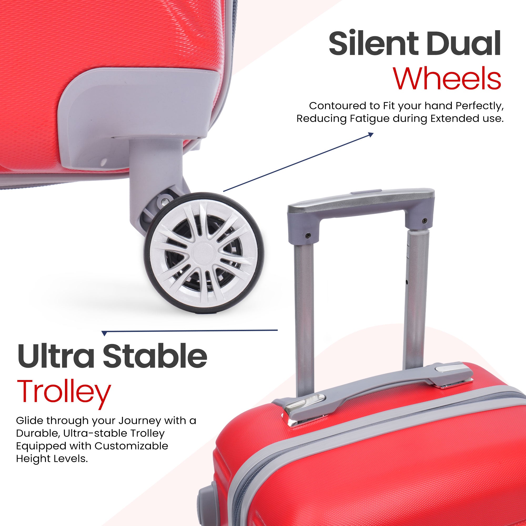 Trolley Bag Lightweight Cabin Luggage for Travel (20 inch)