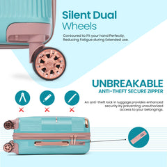 Premium Luggage Travel Trolley Bag (Set of 3)