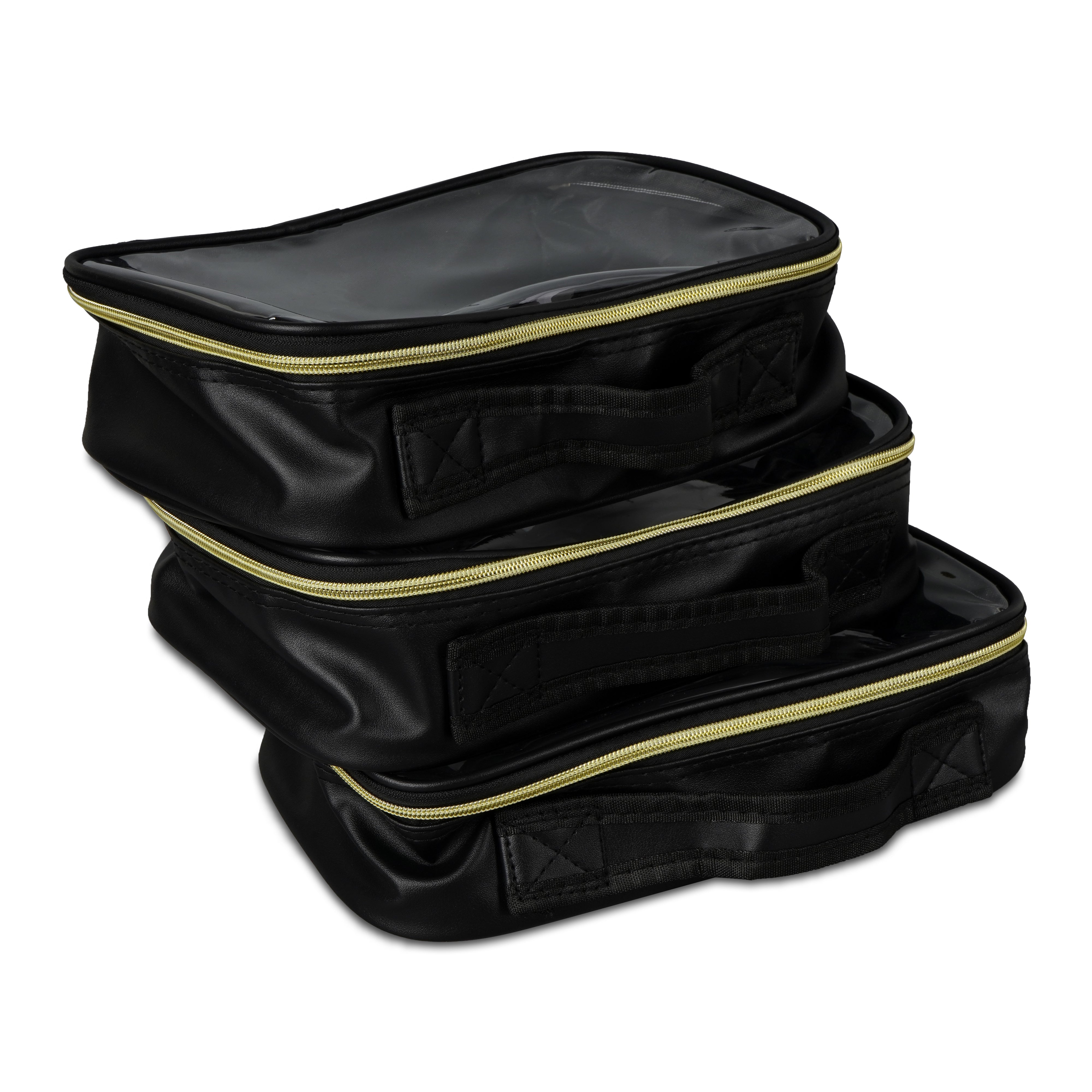 Makeup Bag with 3 Removable Pouches Large Capacity Toiletry Storage Bag