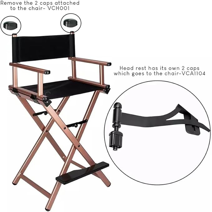 Professional Makeup Artist Chair,  Director Chair (Metal)