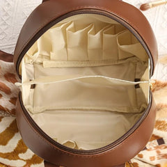 Makeup Pouch Portable Travel Organizer Bags (1026/BROWN)