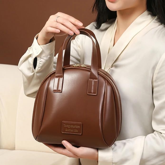 Makeup Pouch Portable Travel Organizer Bags (1026/BROWN)