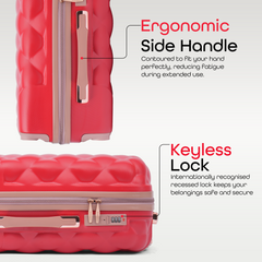 Hard Case Luggage Suitcase Medium (24 Inch) RED