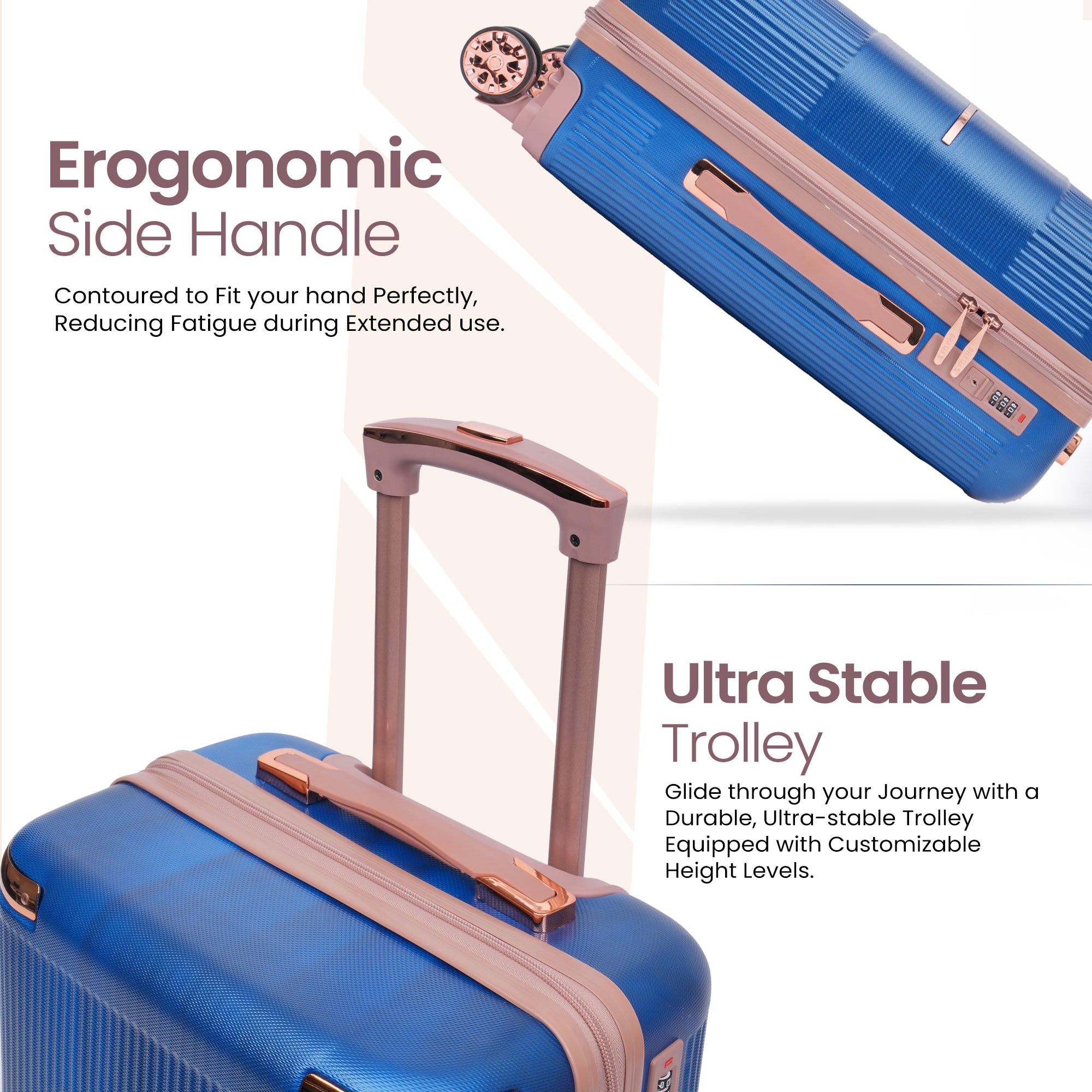 Premium Luggage Travel Trolley Bag (Set of 3)