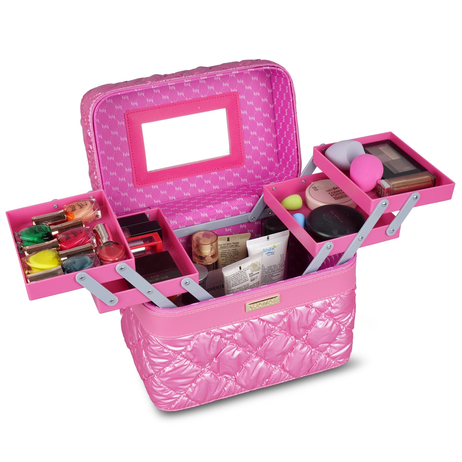Cosmetic Bridal Make Up Box Trousseau Box Vanity Beauty Case (630)