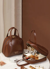 Makeup Pouch Portable Travel Organizer Bags (1026/BROWN)