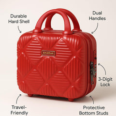 Cosmetic Box Portable (750/ABS/Red)
