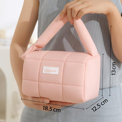 Soft Quilted Makeup Pouch Women & Girls (2042 Pink)