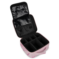 Faux Leather Professional Makeup Organizer Bag for Home & Travel
