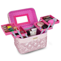Cosmetic Bridal Make Up Box Trousseau Box (630) HOTPINK