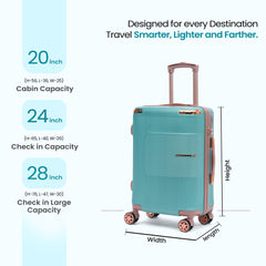 Premium Luggage Travel Trolley Bag (Set of 3)