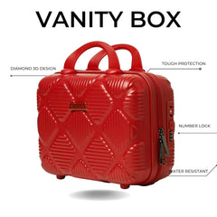 Cosmetic Box Portable (750/ABS/Red)