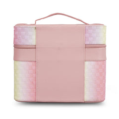 Vanity Box with Mirror Foldable Trays