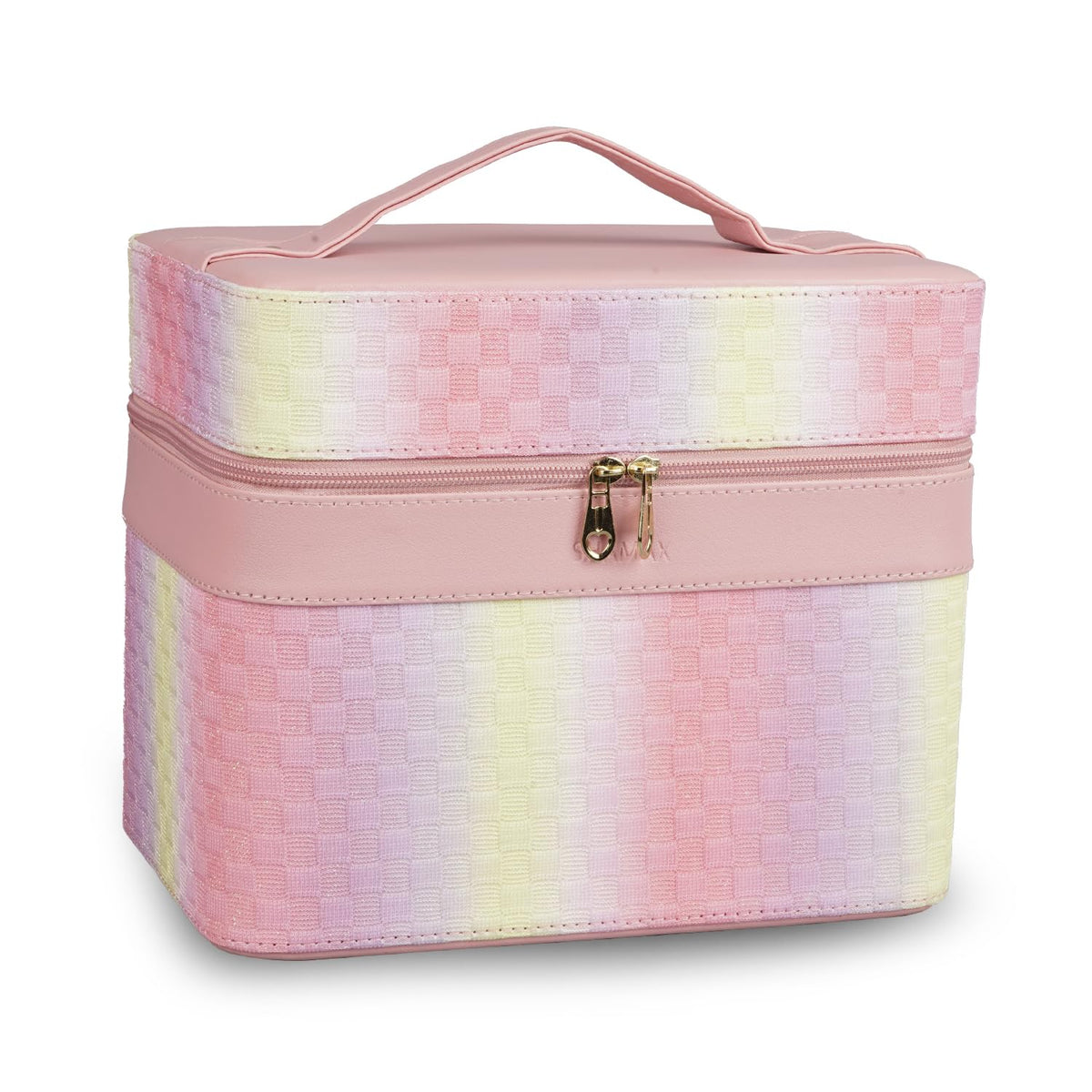 Vanity Box with Mirror Foldable Trays