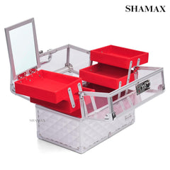 Shringar Dani Box with Mirror (29-Silver)