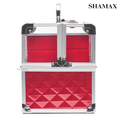 Bridal Makeup Case Lockable Vanity Case (29-Red)