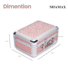 Hard Shell Cosmetic Organizer ( 52-Rose Gold)