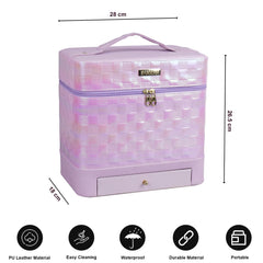 Vanity Box with Mirror Makeup Organizer for Women