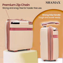Hard Shell Vanity Box Portable (Beige)