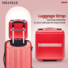 Hard Shell Vanity Box Portable (Red) - Durable