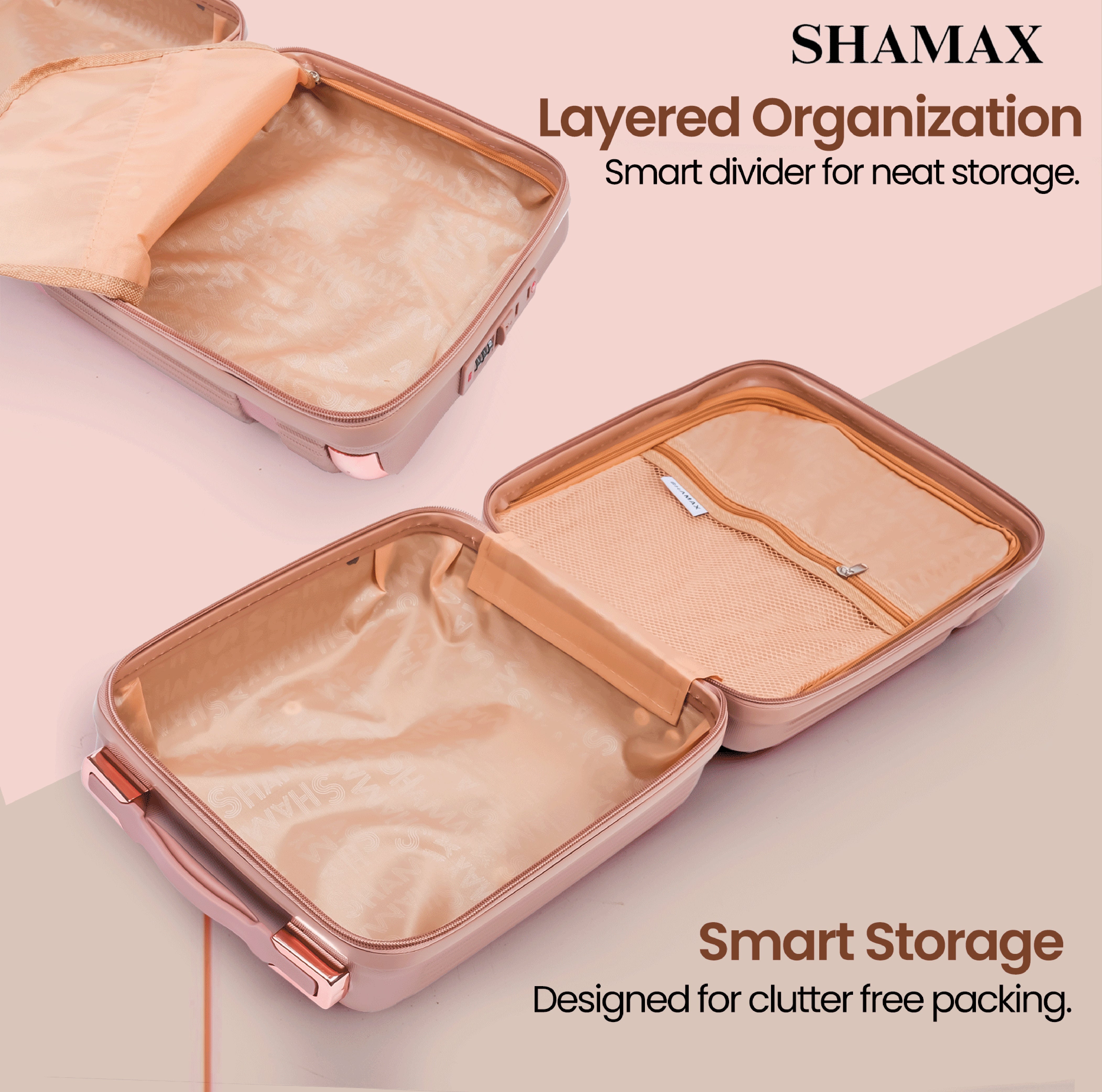 Vanity Box Portable (Rose Gold)