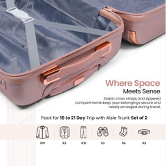 Premium Luggage Hard Case Spinner (Set of 3)