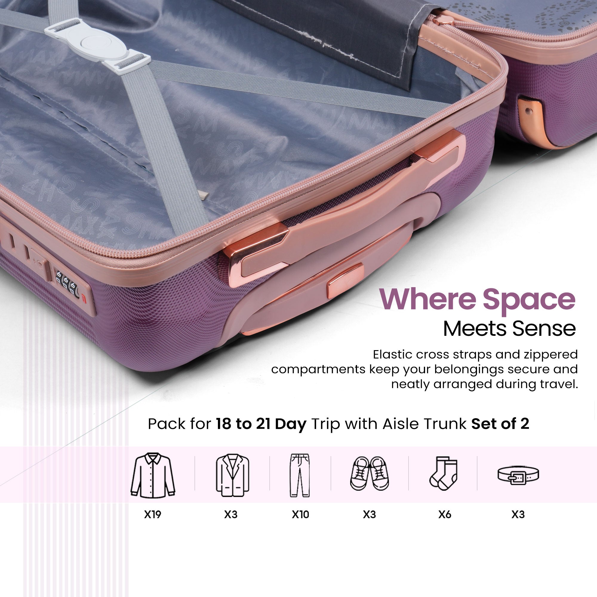 Premium Travel Luggage Bag (Set of 3)