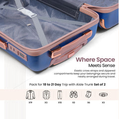 Premium Luggage Travel Trolley Bag (Set of 3)