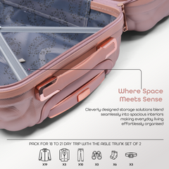 Luggage Suitcase Trolley (28 Inch) Rose Gold