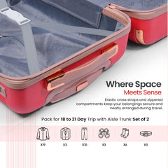 Premium Luggage Trolley Bags (Set of 3)
