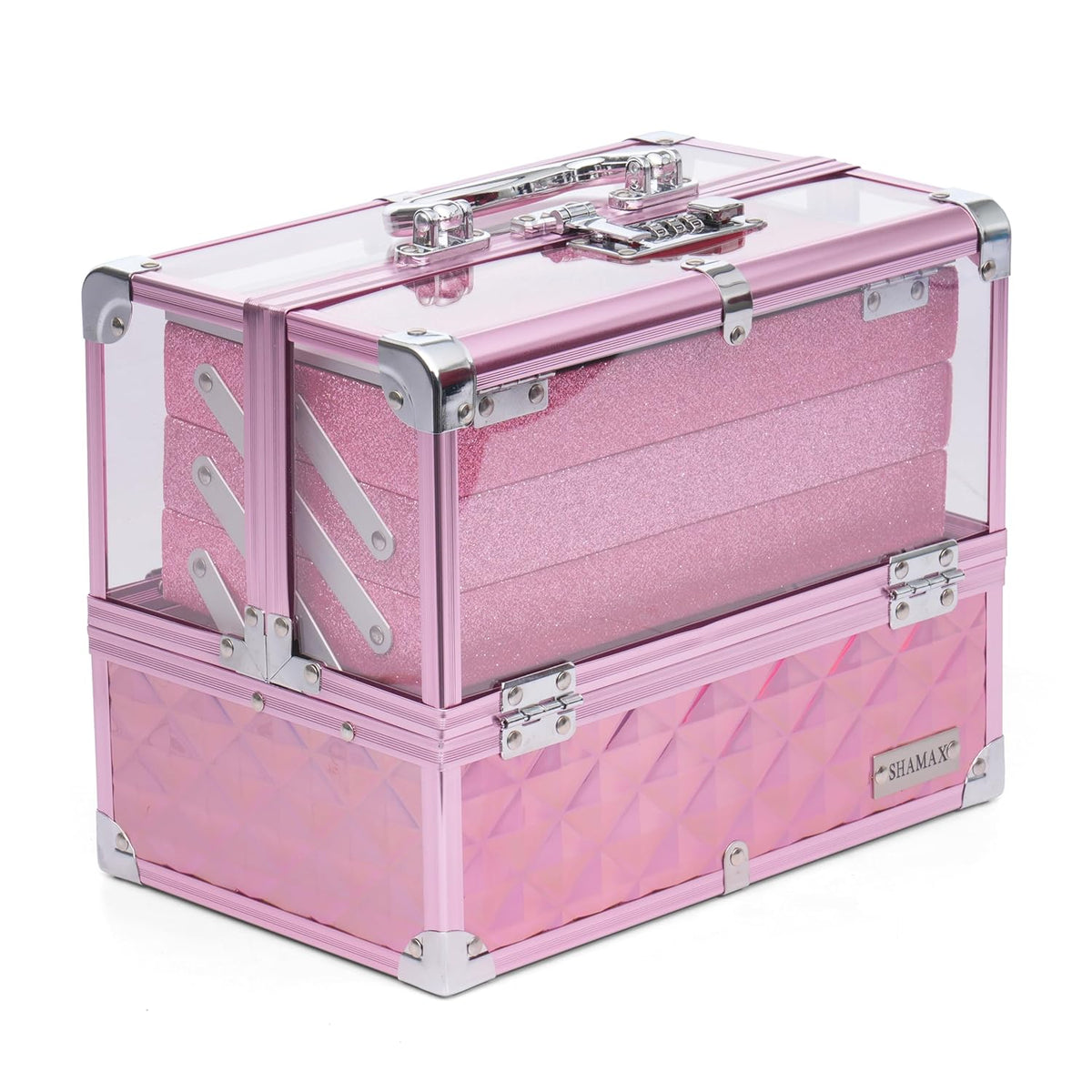 Bridal Shringar Dani Premium Makeup Vanity Box (Pink)