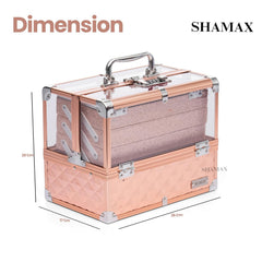 Bridal Shringar Dani Premium Makeup Vanity Box (rose gold)