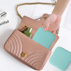 Portable Travel Jewellery Box for Women – Compact Organizer Case with Necklace Hooks, Ring Holder & Compartments – Mint Green