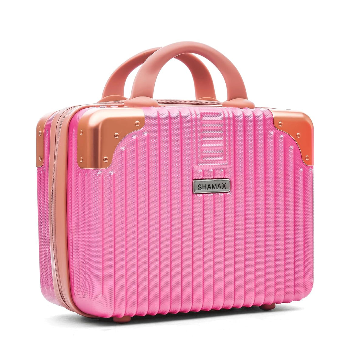 Hard Shell Cosmetic Box Portable (Beige)