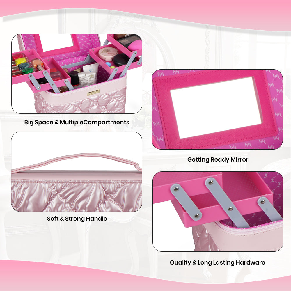 Cosmetic Bridal Make Up Box Trousseau Box Vanity Beauty Case (630)
