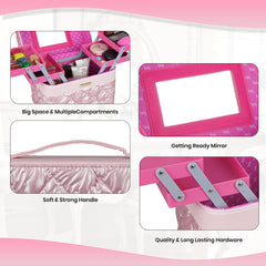 Cosmetic Bridal Make Up Box Trousseau Box Vanity Beauty Case (630)