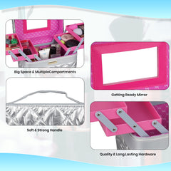 Cosmetic Bridal Make Up Box Trousseau Box Vanity Beauty Case (630)