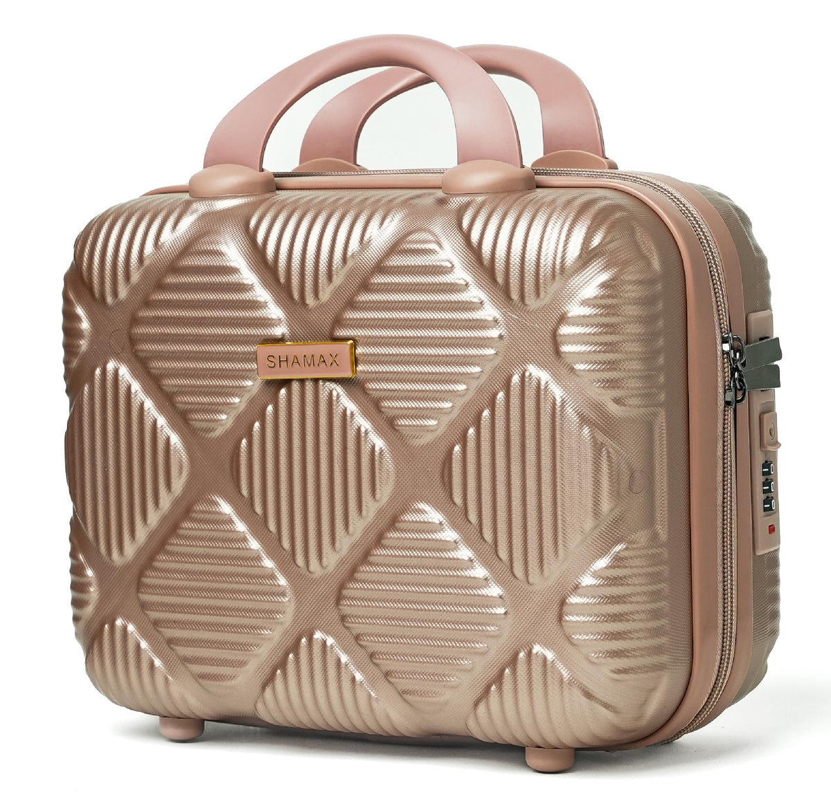 Makeup Box for Women (750/ABS/Rose Gold)