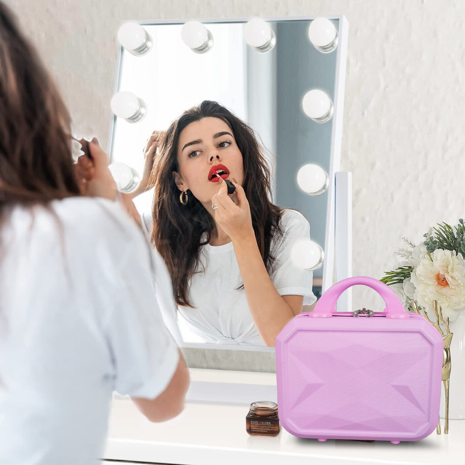 Hard Shell Mini Makeup Case