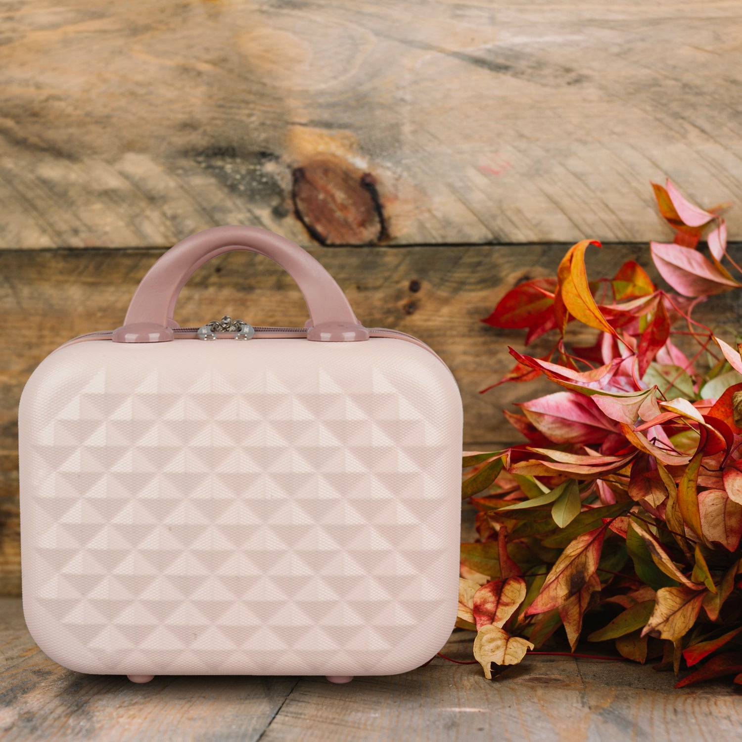 Makeup Box Cosmetic Case (Beige)